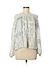 Parker 100% Silk Ivory Long Sleeve Silk Top Size S - photo 1