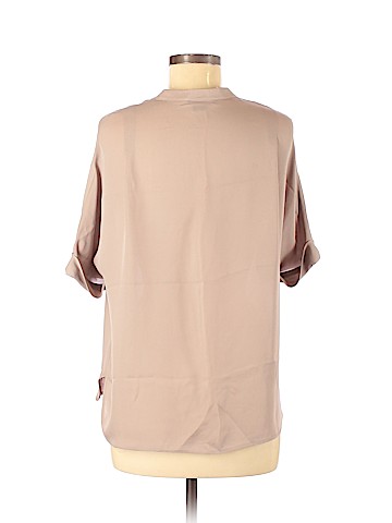 Vince. Short Sleeve Silk Top (view 2)