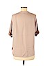 Vince. 100% Silk Tan Short Sleeve Silk Top Size XXS - photo 2