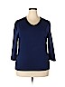 Zorrel Blue 3/4 Sleeve Top Size XXL - photo 1