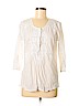 Krazy Kat White 3/4 Sleeve Blouse Size M - photo 1