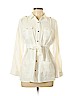 Chico's 100% Polyester White Long Sleeve Blouse Size Med Petite (1) - photo 1