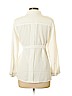 Chico's 100% Polyester White Long Sleeve Blouse Size Med Petite (1) - photo 2