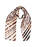 Unbranded Stripes Brown Scarf One size - photo 1