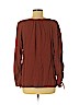 Point Sur 100% Viscose Red Short Sleeve Blouse Size M - photo 2