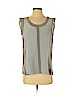 Rebecca Taylor 100% Silk Gray Sleeveless Silk Top Size 4 - photo 1