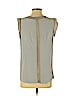 Rebecca Taylor 100% Silk Gray Sleeveless Silk Top Size 4 - photo 2