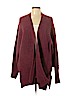 Free People 100% Cotton Burgundy Cardigan Size M - photo 1