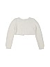 Cherokee Solid White Cardigan Size 4T - photo 2