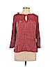 Gypsy 05 Red 3/4 Sleeve Silk Top Size S - photo 1