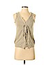 Theory 100% Cotton Tan Sleeveless Top Size P (petite) - photo 1
