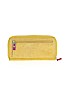 Fossil 100% Leather Yellow Leather Wallet One size - photo 2