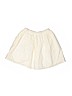 Tea 100% Cotton Solid Ivory Skirt Size 8 - photo 2