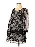 Oh Baby By Motherhood Black 3/4 Sleeve Blouse Size M - photo 1