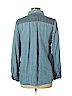 Chico's 100% Tencel Lyocell Blue Long Sleeve Button-Down Shirt Size Med (1) - photo 2