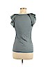 Ann Taylor LOFT Gray Short Sleeve Top Size M (petite) - photo 2