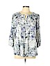 SONOMA life + style 100% Rayon White 3/4 Sleeve Blouse Size XL - photo 1