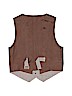 Janie and Jack 100% Cotton Brown Tuxedo Vest Size 3 - photo 2