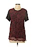 Jason Wu Burgundy Short Sleeve Blouse Size M - photo 1