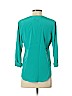 Rory Beca 100% Silk Blue Long Sleeve Silk Top Size S - photo 2