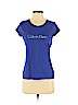 Calvin Klein 100% Cotton Blue Short Sleeve T-Shirt Size S (petite) - photo 1
