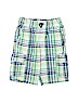 Gymboree 100% Cotton Plaid Green Cargo Shorts Size 10 - photo 1