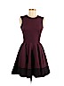 Alexander McQueen 100% Wool Burgundy Casual Dress Size EU 40 / US 10 - photo 1