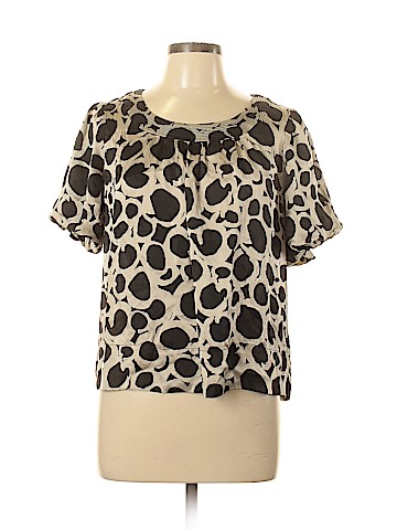 Liz Claiborne Short Sleeve Silk Top (view 1)