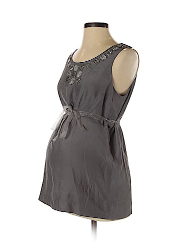 A Pea in the Pod Sleeveless Silk Top (view 1)