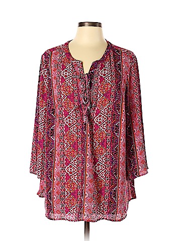 Faded Glory 3/4 Sleeve Blouse (view 1)