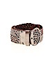 Gap 100% Leather Metallic Silver Leather Belt Size M - photo 1