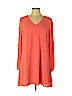 Worthington 100% Polyester Orange Casual Dress Size L (petite) - photo 1