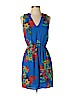 Collective Concepts 100% Polyester Blue Casual Dress Size XS (petite) - photo 1