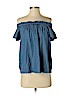 Ann Taylor LOFT Blue Short Sleeve Blouse Size XS (petite) - photo 1
