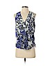 Rebecca Taylor 100% Silk Blue Sleeveless Silk Top Size 0 - photo 1