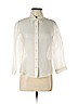 AKRIS White Long Sleeve Blouse Size 8 - photo 1