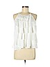 Ann Taylor LOFT White Sleeveless Blouse Size M (petite) - photo 1