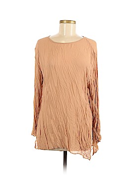 societe anonyme Long Sleeve Silk Top