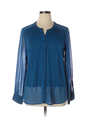Ann Taylor Long Sleeve Blouse (view 1)
