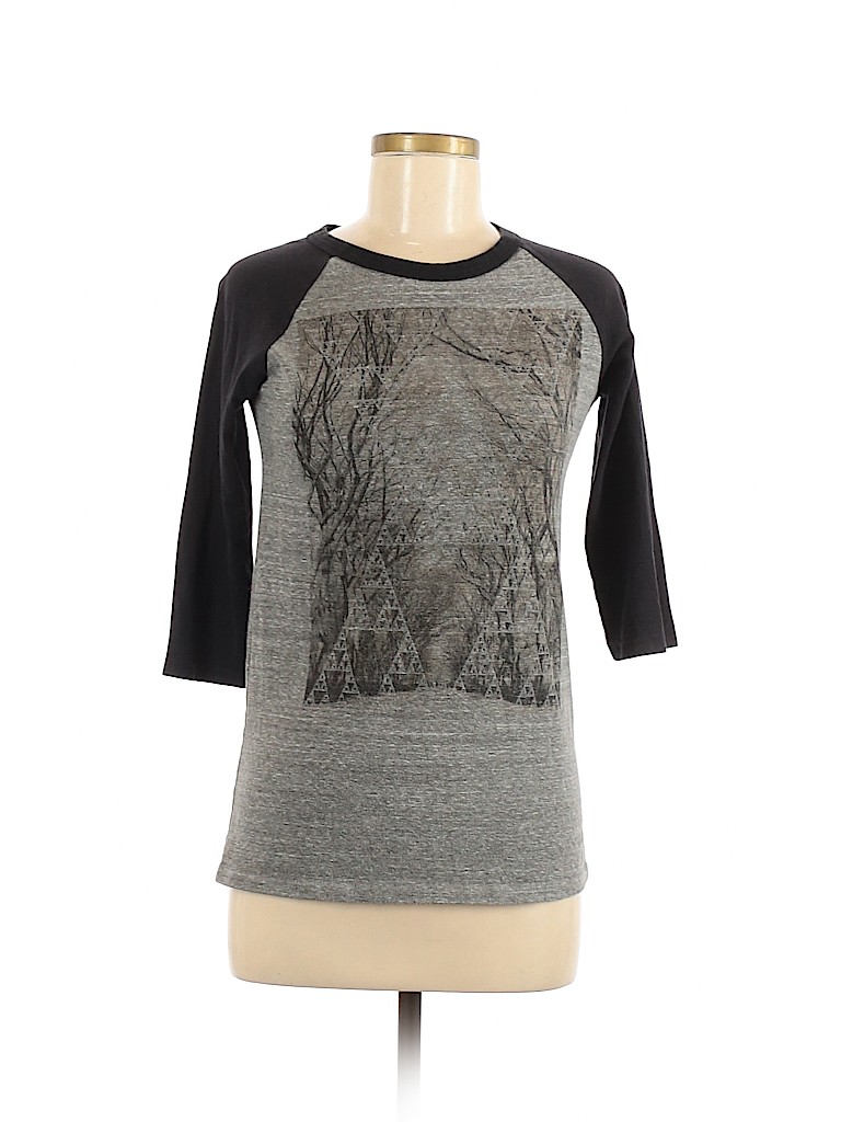 Daytrip Gray 3/4 Sleeve T-Shirt Size M - photo 1