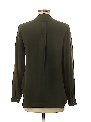 Derek Lam Long Sleeve Silk Top (view 2)