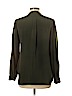 Derek Lam 100% Silk Green Long Sleeve Silk Top Size 8 - photo 2