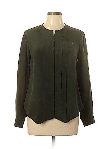 Derek Lam Long Sleeve Silk Top (view 1)