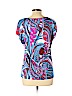 Emilio Pucci Blue Short Sleeve Top Size 10 - photo 2