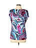 Emilio Pucci Blue Short Sleeve Top Size 10 - photo 1