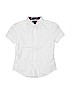 Ralph Lauren 100% Cotton Solid White Short Sleeve Button-Down Shirt Size 8 - photo 1