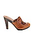 MICHAEL Michael Kors 100% Leather Brown Mule/Clog Size 8 - photo 1