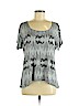 Assorted Brands Gray Short Sleeve Top Size L (petite) - photo 1