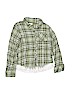 Justice Green Long Sleeve Blouse Size 8 - photo 1
