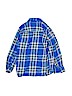 Gap Kids 100% Cotton Checkered-gingham Blue Long Sleeve Button-Down Shirt Size S (kids) - photo 2